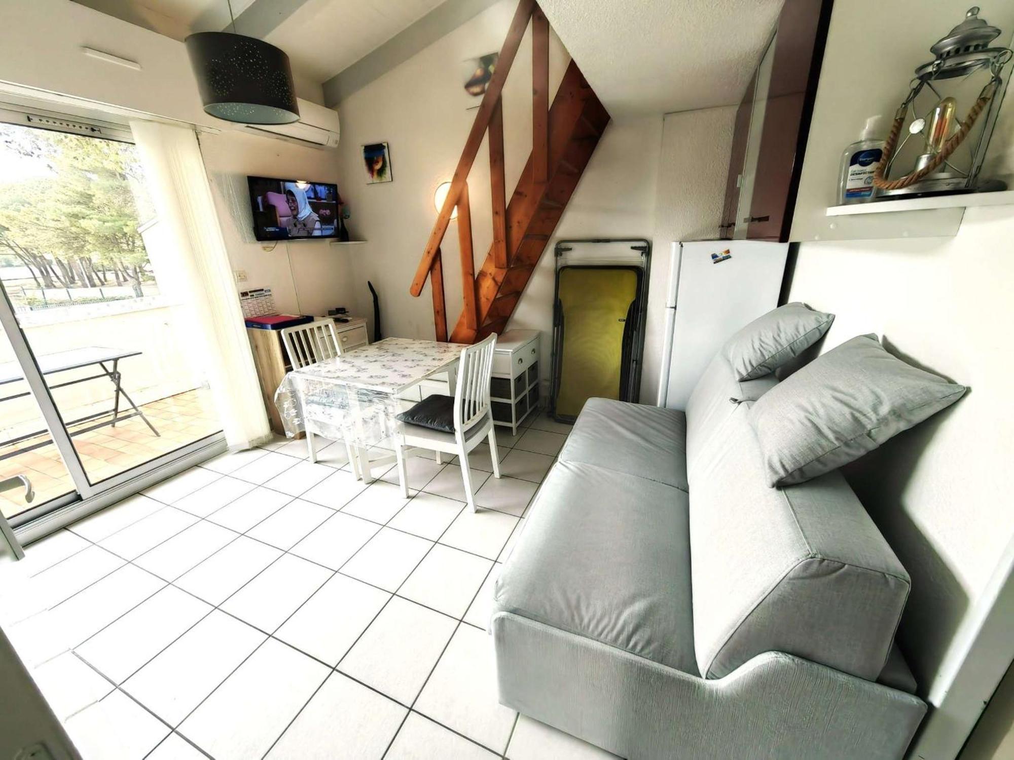 Appartement T2 Climatise Avec Mezzanine, Piscine Et Parking, Proche Plage - Agde - Fr-1-607-119 Buitenkant foto